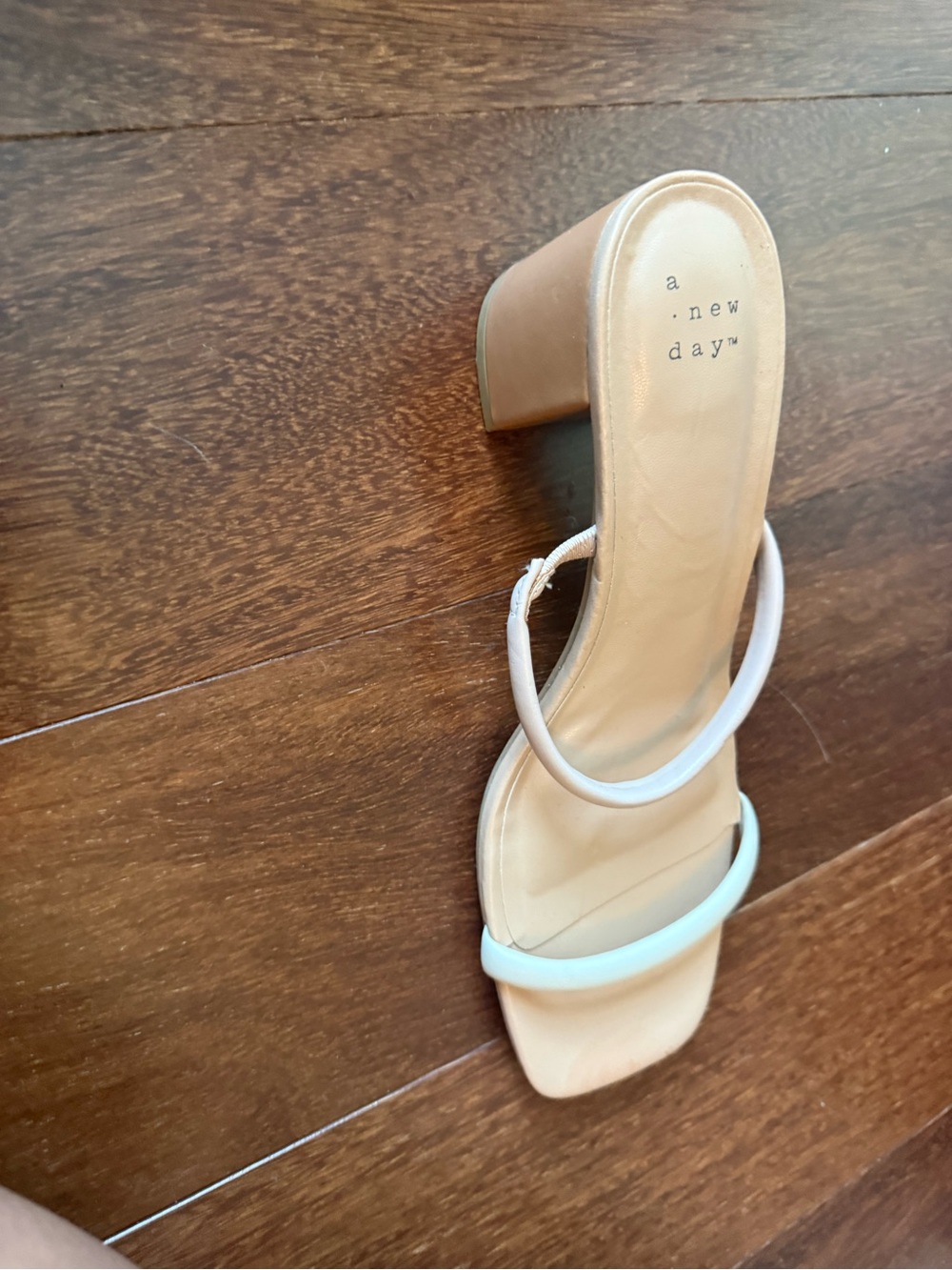 a new day Beige Strappy Square-Toe Slide Sandals - Picture 2 of 4